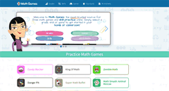 Desktop Screenshot of mathgames.com