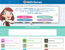 Tablet Screenshot of mathgames.com
